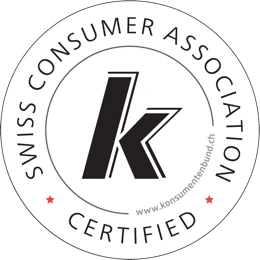 Zertifiziert durch den Schweizerischen Konsumentenbund (Swiss Consumer Association)